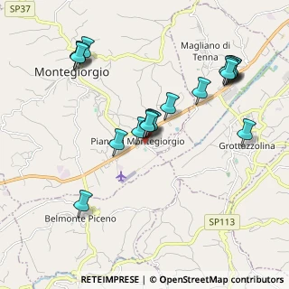 Mappa Via Dante Mattii, 63833 Montegiorgio FM, Italia (2.1115)
