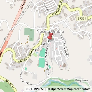 Mappa via San Paolo, 38, 06025 Nocera Umbra, Perugia (Umbria)