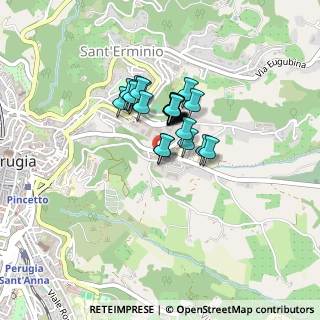 Mappa Strada Privata Ospedale Psichiatrico, 06121 Perugia PG, Italia (0.27692)