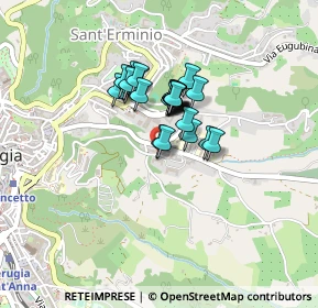 Mappa Str. Privata Ospedale Psichiatrico, 06126 Perugia PG, Italia (0.27692)