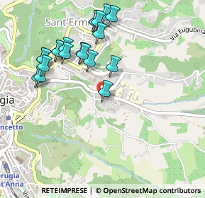 Mappa Str. Privata Ospedale Psichiatrico, 06126 Perugia PG, Italia (0.543)