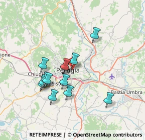 Mappa Strada Privata Ospedale Psichiatrico, 06121 Perugia PG, Italia (6.46615)