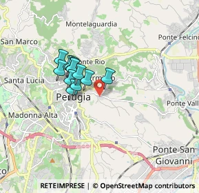 Mappa Strada Privata Ospedale Psichiatrico, 06121 Perugia PG, Italia (1.27917)