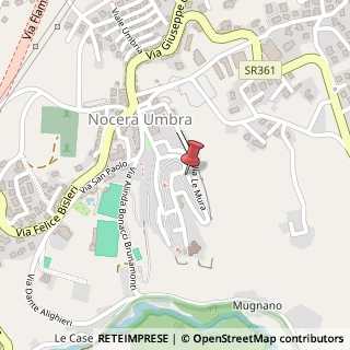 Mappa Via di Ronciglione, 69, 06025 Nocera Umbra, Perugia (Umbria)