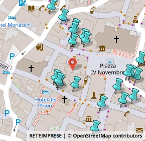 Mappa Piazza IV Novembre, 06121 Perugia PG, Italia (0.076)