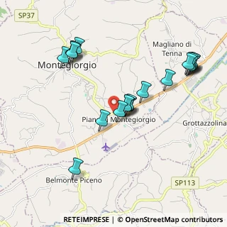 Mappa C.da Crocedivia, 63833 Montegiorgio FM, Italia (2.1165)