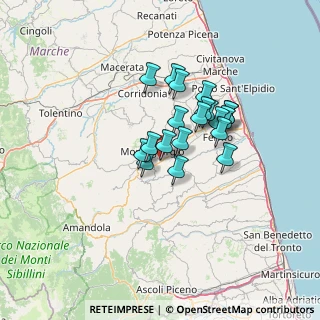 Mappa C.da Crocedivia, 63833 Montegiorgio FM, Italia (10.241)