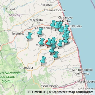 Mappa C.da Crocedivia, 63833 Montegiorgio FM, Italia (10.4955)