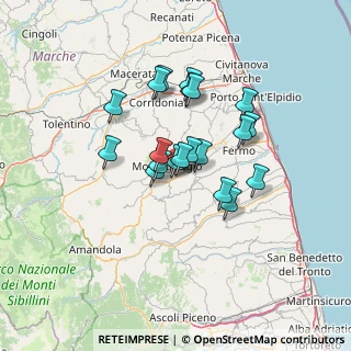 Mappa C.da Crocedivia, 63833 Montegiorgio FM, Italia (10.7575)