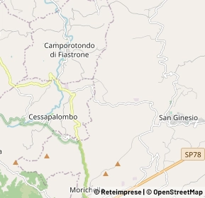 Mappa Contrada vallimestre, 62026 Camporotondo Di Fiastrone MC, Italia (1.68889)