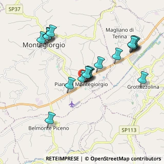 Mappa Via Wernher Von Braun, 63833 Montegiorgio FM, Italia (2.063)