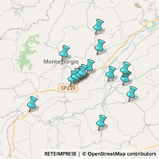Mappa Via Wernher Von Braun, 63833 Montegiorgio FM, Italia (3.36357)