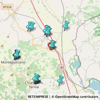 Mappa SS326, 53045 Montepulciano SI, Italia (4.8725)