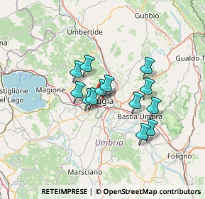 Mappa Via Giochetto, 06122 Perugia PG, Italia (10.36308)