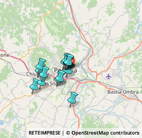 Mappa Via Giochetto, 06126 Perugia PG, Italia (4.734)