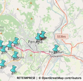 Mappa Via Giochetto, 06126 Perugia PG, Italia (5.32364)