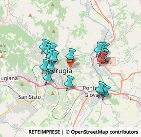 Mappa Via Giochetto, 06126 Perugia PG, Italia (3.26158)