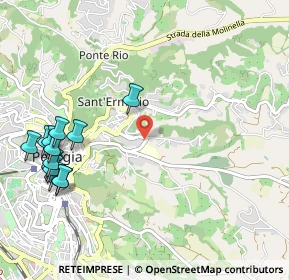 Mappa Via Giochetto, 06122 Perugia PG, Italia (1.34231)