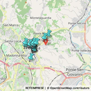Mappa Via Giochetto, 06122 Perugia PG, Italia (1.455)