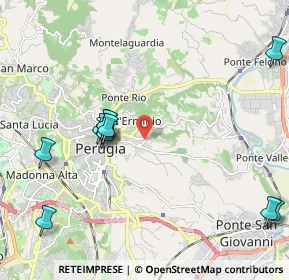 Mappa Via Giochetto, 06126 Perugia PG, Italia (2.43636)