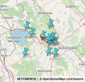 Mappa Strada Fontana La Trinità, 06073 Corciano PG, Italia (9.53583)