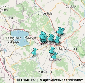 Mappa Strada Fontana La Trinità, 06073 Corciano PG, Italia (8.36923)