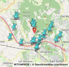 Mappa Strada Fontana La Trinità, 06073 Corciano PG, Italia (1.8265)