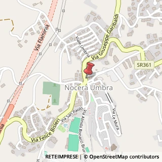 Mappa Via Peppino Ribolla, 1, 06025 Nocera Umbra, Perugia (Umbria)