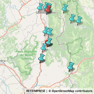 Mappa Largo Felice Bisleri, 06025 Nocera Umbra PG, Italia (8.7185)