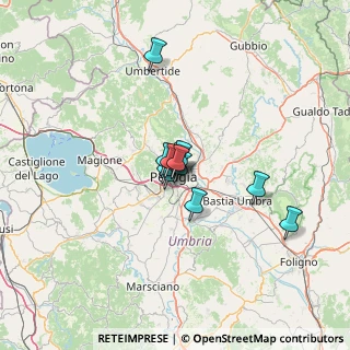 Mappa Via del Pasticcio, 06122 Perugia PG, Italia (7.58917)