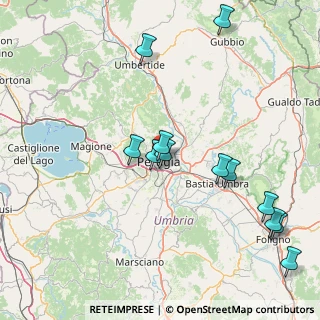 Mappa Via del Pasticcio, 06122 Perugia PG, Italia (18.43833)