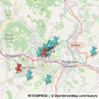 Mappa Via del Pasticcio, 06122 Perugia PG, Italia (3.40364)