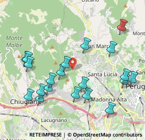 Mappa Via Campo del Patollo, 06131 Perugia PG, Italia (2.2915)