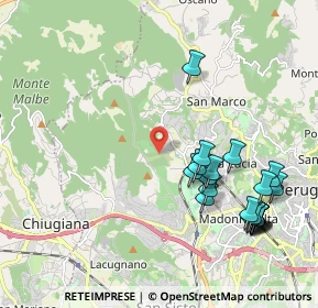 Mappa Via Campo del Patollo, 06131 Perugia PG, Italia (2.365)