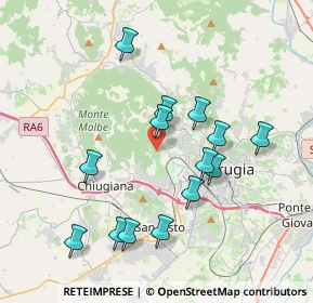 Mappa Via Campo del Patollo, 06131 Perugia PG, Italia (3.83643)