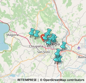 Mappa Via Campo del Patollo, 06131 Perugia PG, Italia (5.09091)