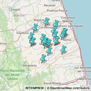 Mappa Contrada Montamboni, 63833 Montegiorgio FM, Italia (10.0775)