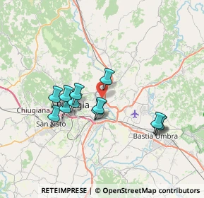 Mappa Via Alberto Monni, 06100 Perugia PG, Italia (6.6675)