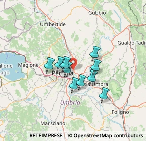 Mappa Via Alberto Monni, 06100 Perugia PG, Italia (9.11818)