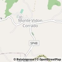 Map Monte Vidon Corrado