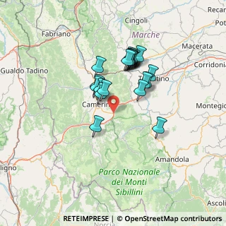 Mappa Località Sfercia, 62032 Camerino MC, Italia (11.4135)