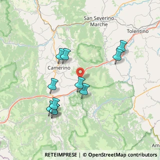 Mappa Località Sfercia, 62032 Camerino MC, Italia (7.85455)