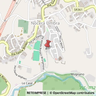 Mappa Via San Martino, 06025 Nocera Umbra PG, Italia, 06025 Nocera Umbra, Perugia (Umbria)