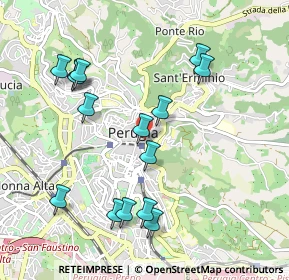 Mappa Via XIV Settembre, 06100 Perugia PG, Italia (1.05933)