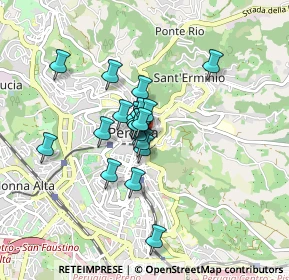 Mappa Via XIV Settembre, 06100 Perugia PG, Italia (0.595)