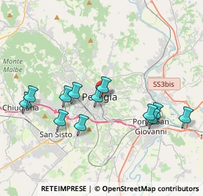 Mappa Via XIV Settembre, 06100 Perugia PG, Italia (3.94417)