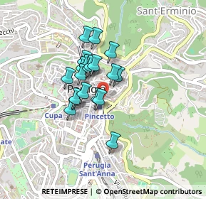 Mappa Via XIV Settembre, 06100 Perugia PG, Italia (0.3065)