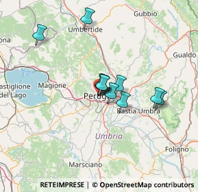 Mappa Via XIV Settembre, 06100 Perugia PG, Italia (9.52818)