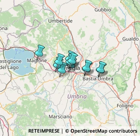 Mappa Via XIV Settembre, 06100 Perugia PG, Italia (6.88583)