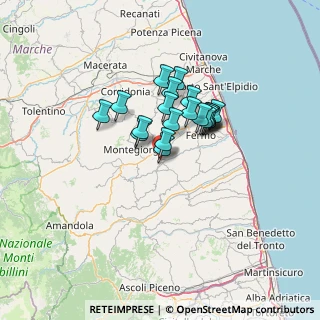 Mappa Via Enrico Berlinguer, 63833 Grottazzolina FM, Italia (9.5765)
